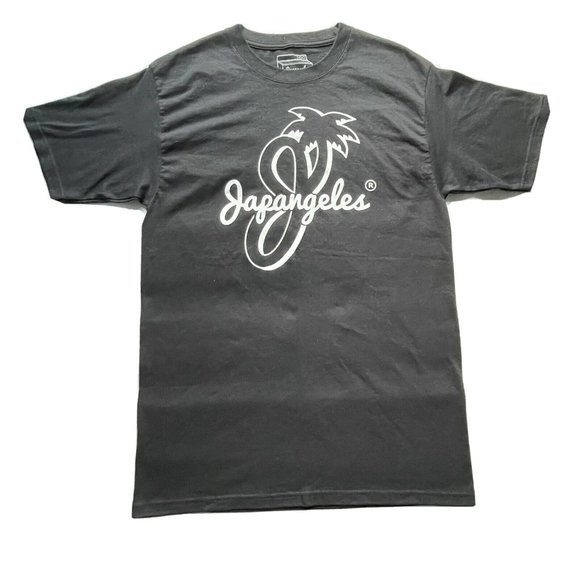 NWOT Japangeles Huge Logo T-Shirt Black Medium Men Limited RARE - Picture 1 of 5